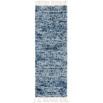 Rug Unique Loom Hygge Shag Blue Runner 2' 2 x 6' 0