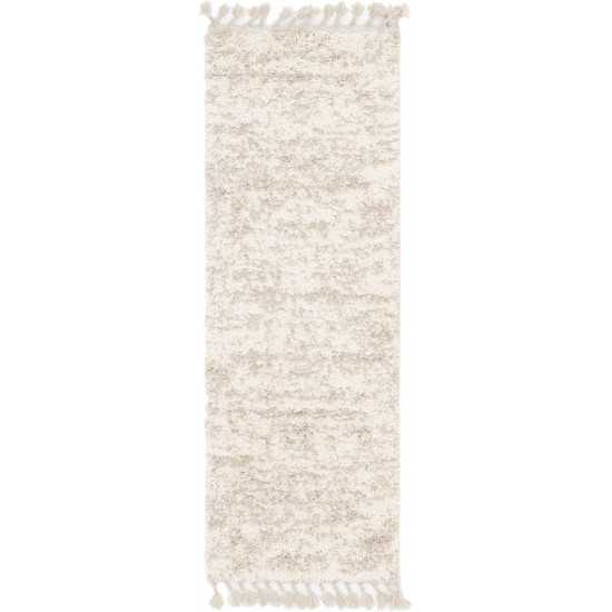 Rug Unique Loom Hygge Shag Ivory Runner 2' 2 x 6' 0