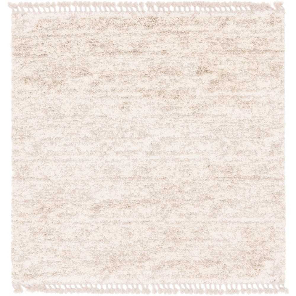 Rug Unique Loom Hygge Shag Ivory Square 8' 0 x 8' 0 Rug Unique Loom Hygge Shag Ivory Square 8' 0 x 8' 0