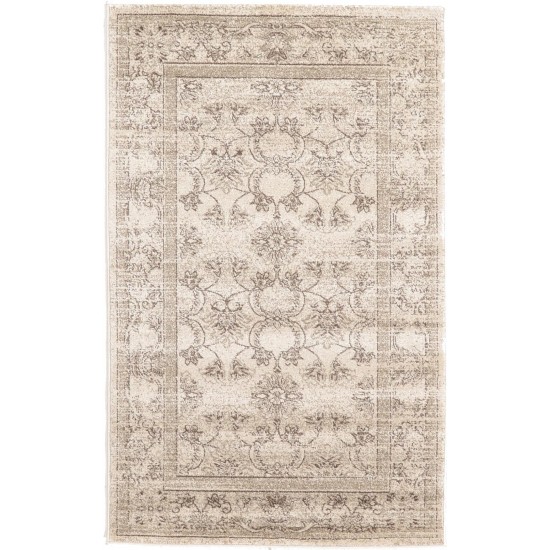 Rug Unique Loom La Jolla Ivory Rectangular 3' 3 x 5' 3