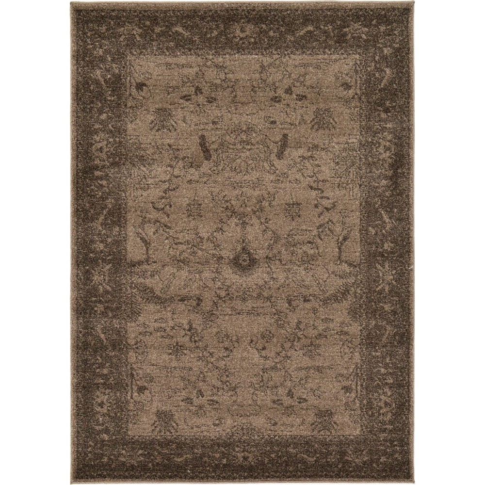 Rug Unique Loom La Jolla Light Brown Rectangular 4' 0 x 6' 0 Rug Unique Loom La Jolla Light Brown Rectangular 4' 0 x 6' 0