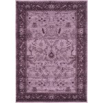Rug Unique Loom La Jolla Violet Rectangular 4' 0 x 6' 0