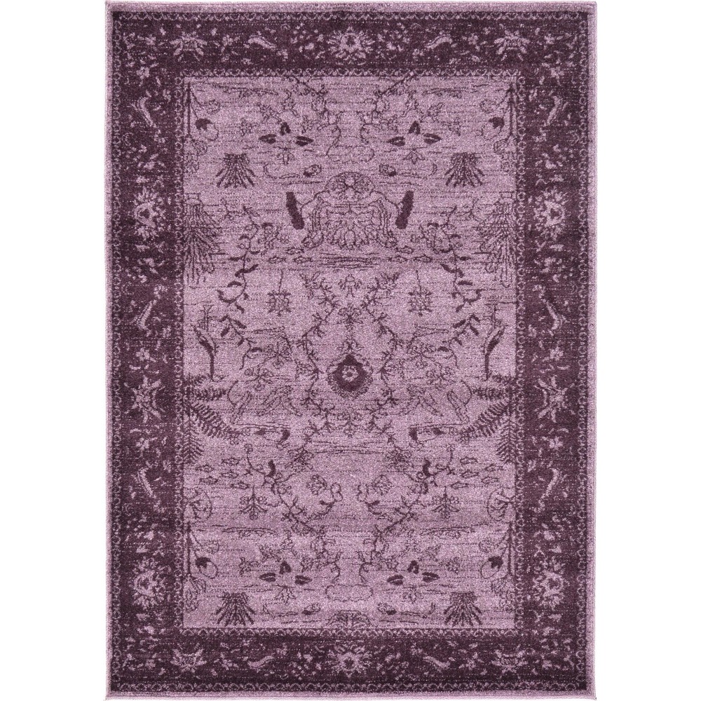 Rug Unique Loom La Jolla Violet Rectangular 4' 0 x 6' 0 Rug Unique Loom La Jolla Violet Rectangular 4' 0 x 6' 0