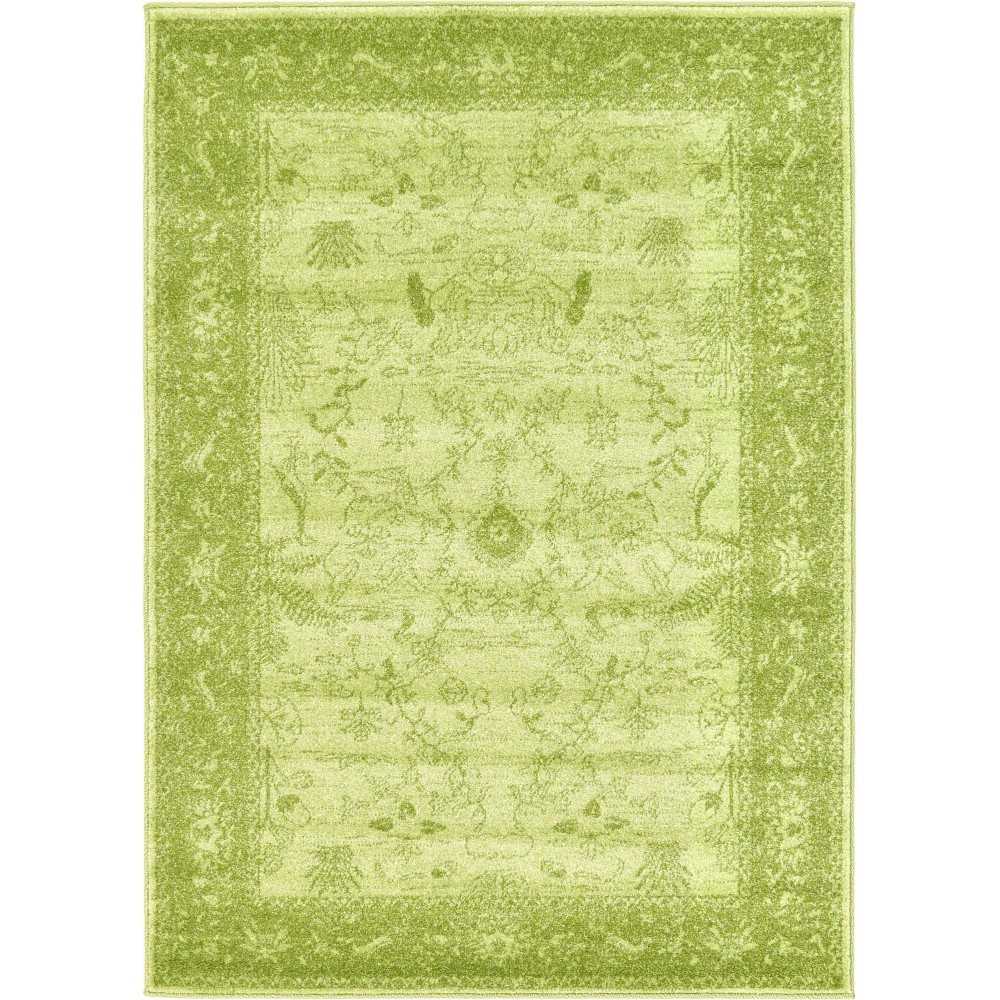 Rug Unique Loom La Jolla Light Green Rectangular 4' 0 x 6' 1