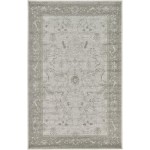 Rug Unique Loom La Jolla Light Gray Rectangular 5' 0 x 8' 0