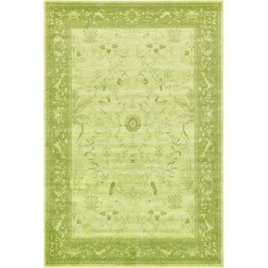 Rug Unique Loom La Jolla Light Green Rectangular 6' 0 x 9' 0