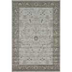 Rug Unique Loom La Jolla Light Gray Rectangular 6' 0 x 9' 0