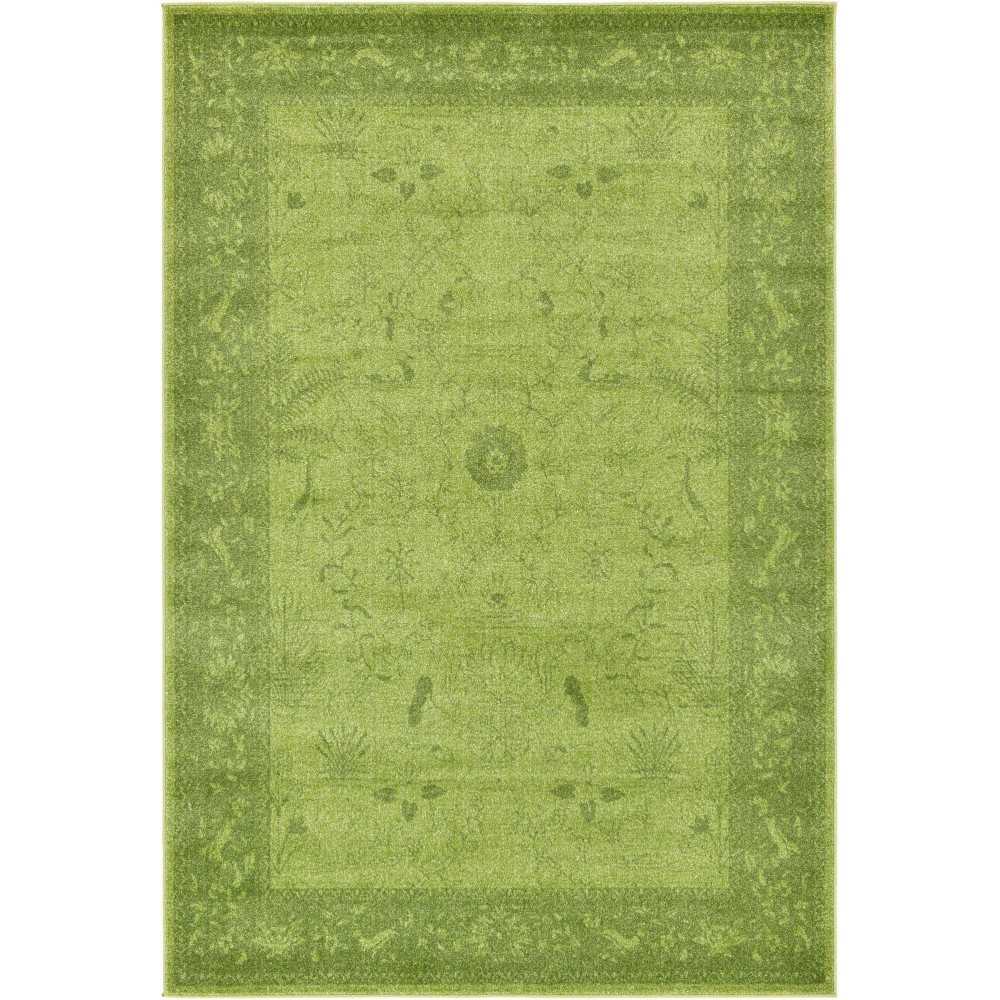 Rug Unique Loom La Jolla Green Rectangular 6' 0 x 9' 0 Rug Unique Loom La Jolla Green Rectangular 6' 0 x 9' 0