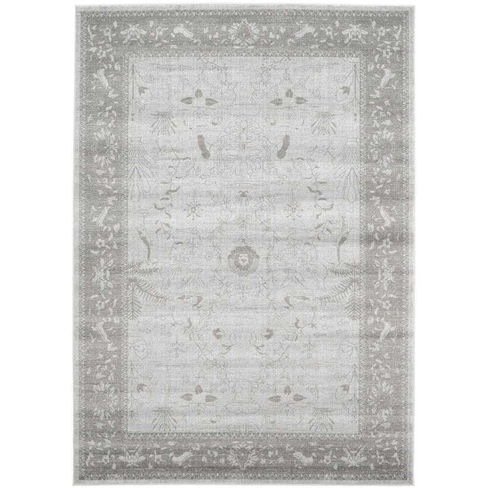 Rug Unique Loom La Jolla Light Gray Rectangular 7' 0 x 10' 0