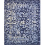 Rug Unique Loom La Jolla Blue Rectangular 8' 0 x 10' 0