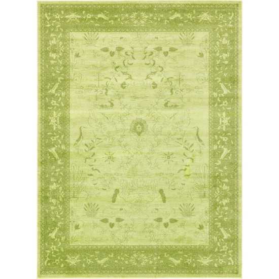 Rug Unique Loom La Jolla Light Green Rectangular 8' 0 x 11' 0