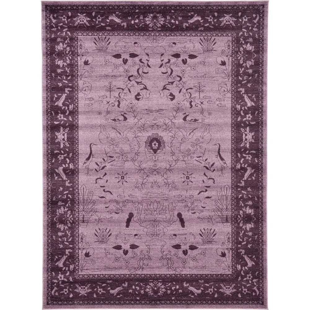 Rug Unique Loom La Jolla Violet Rectangular 8' 0 x 11' 0