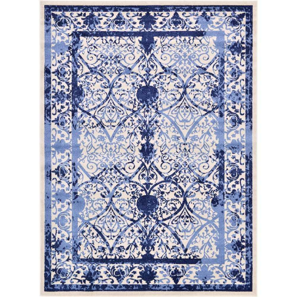 Rug Unique Loom La Jolla Blue Rectangular 8' 0 x 11' 0 Rug Unique Loom La Jolla Blue Rectangular 8' 0 x 11' 0