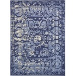 Rug Unique Loom La Jolla Blue Rectangular 8' 0 x 11' 4