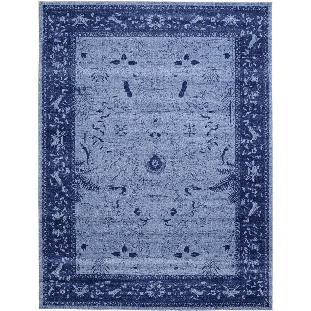 Rug Unique Loom La Jolla Blue Rectangular 9' 0 x 12' 0 Rug Unique Loom La Jolla Blue Rectangular 9' 0 x 12' 0