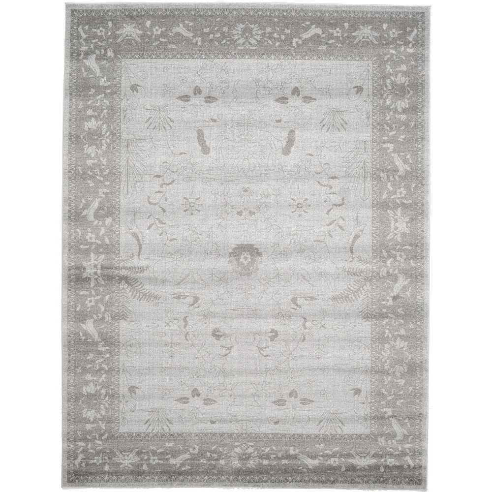 Rug Unique Loom La Jolla Light Gray Rectangular 9' 0 x 12' 0