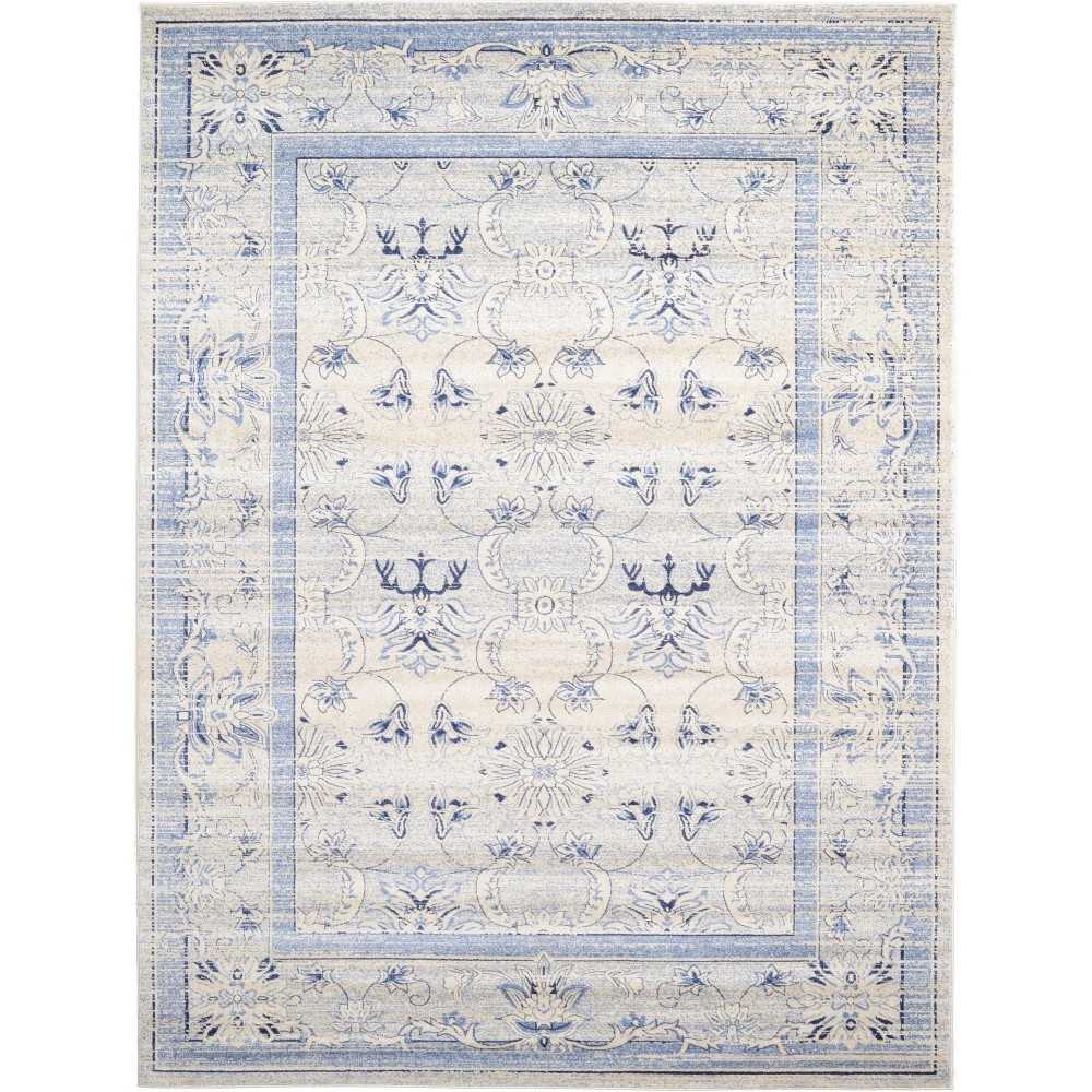 Rug Unique Loom La Jolla Blue Rectangular 9' 0 x 12' 0