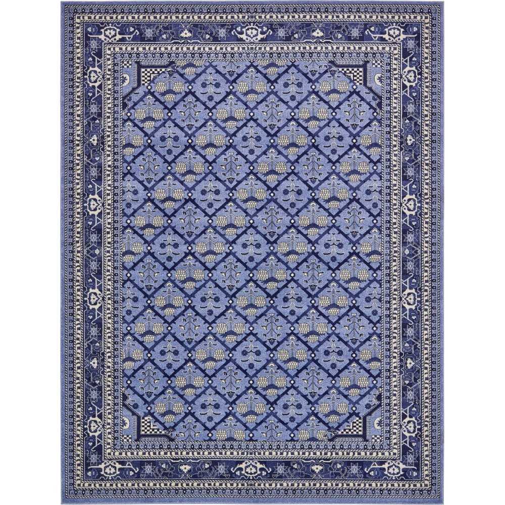 Rug Unique Loom La Jolla Blue Rectangular 10' 0 x 13' 0 Rug Unique Loom La Jolla Blue Rectangular 10' 0 x 13' 0
