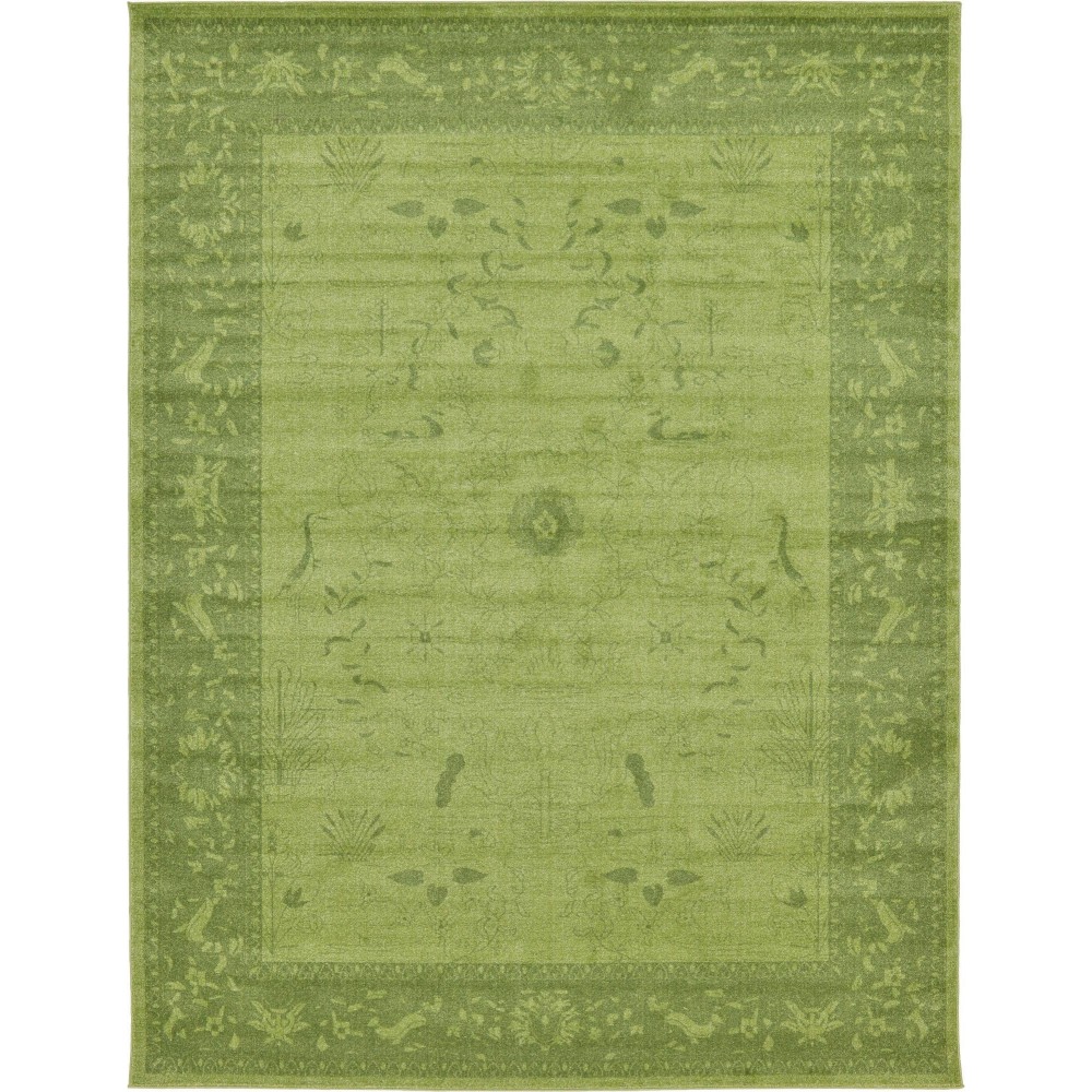Rug Unique Loom La Jolla Green Rectangular 10' 0 x 13' 0 Rug Unique Loom La Jolla Green Rectangular 10' 0 x 13' 0