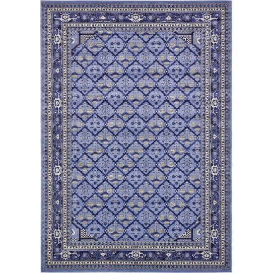 Rug Unique Loom La Jolla Blue Rectangular 10' 0 x 14' 0