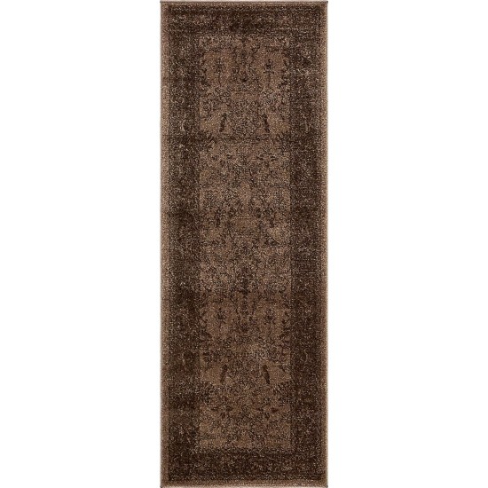 Rug Unique Loom La Jolla Light Brown Runner 2' 2 x 6' 0