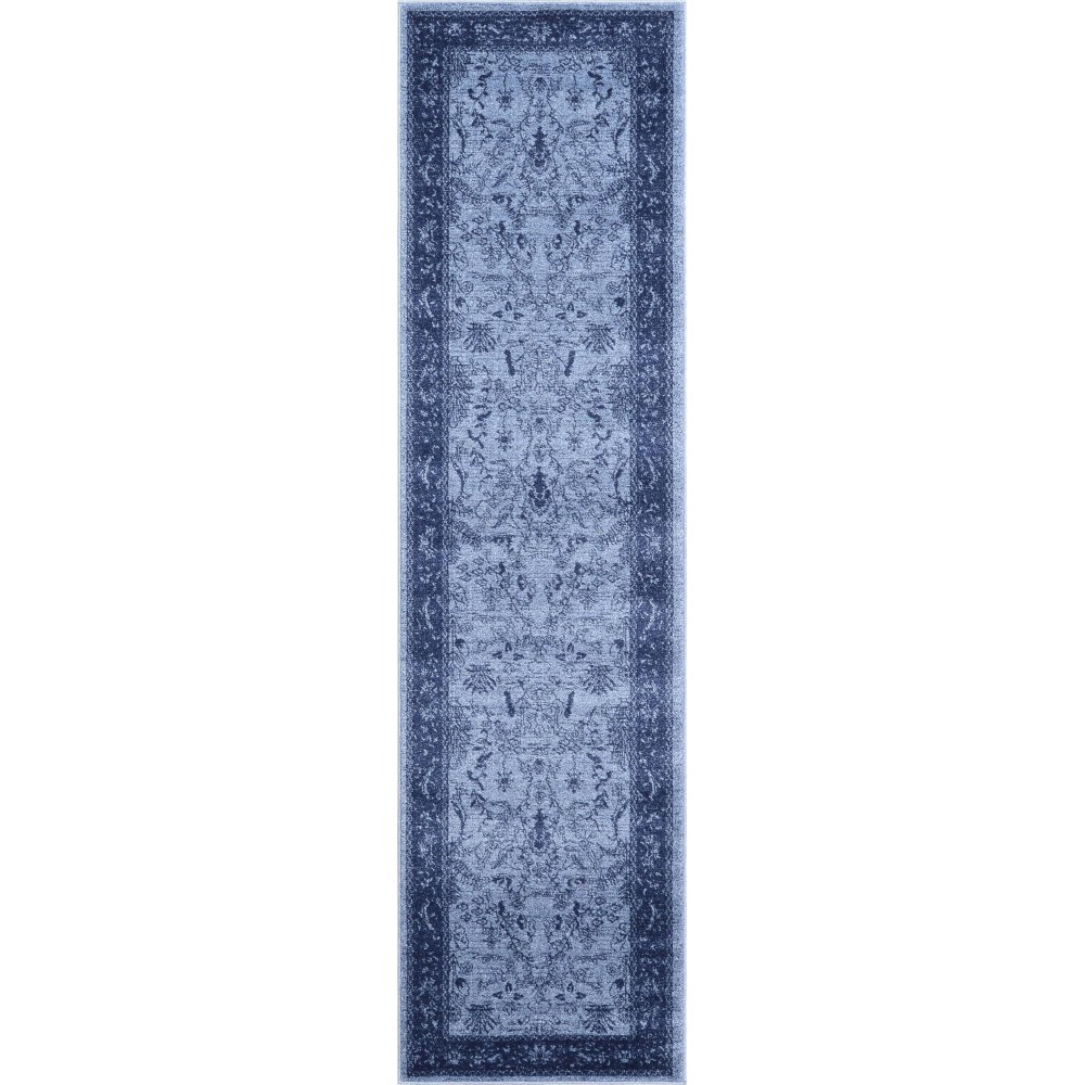 Rug Unique Loom La Jolla Blue Runner 2' 7 x 10' 0 Rug Unique Loom La Jolla Blue Runner 2' 7 x 10' 0