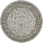 Rug Unique Loom La Jolla Light Gray Round 3' 3 x 3' 3