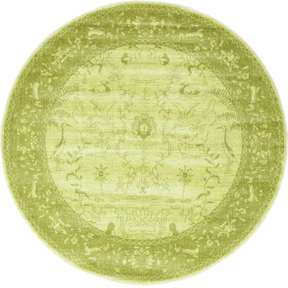 Rug Unique Loom La Jolla Light Green Round 6' 0 x 6' 0 Rug Unique Loom La Jolla Light Green Round 6' 0 x 6' 0