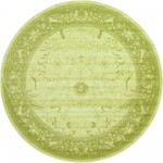 Rug Unique Loom La Jolla Light Green Round 8' 0 x 8' 0