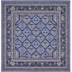 Rug Unique Loom La Jolla Blue Square 8' 0 x 8' 0