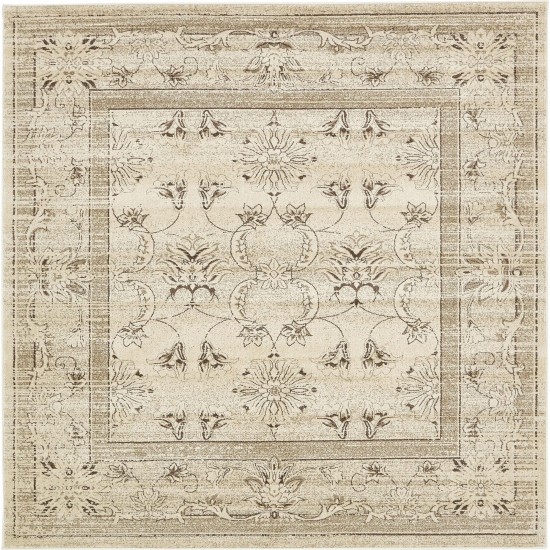 Rug Unique Loom La Jolla Ivory Square 8' 0 x 8' 0