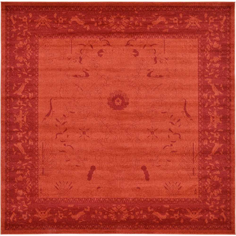 Rug Unique Loom La Jolla Orange Square 10' 0 x 10' 0 Rug Unique Loom La Jolla Orange Square 10' 0 x 10' 0