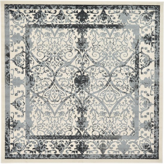 Rug Unique Loom La Jolla Gray Square 10' 0 x 10' 0