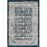 Rug Unique Loom Leila Navy Blue Rectangular 2' 2 x 3' 0