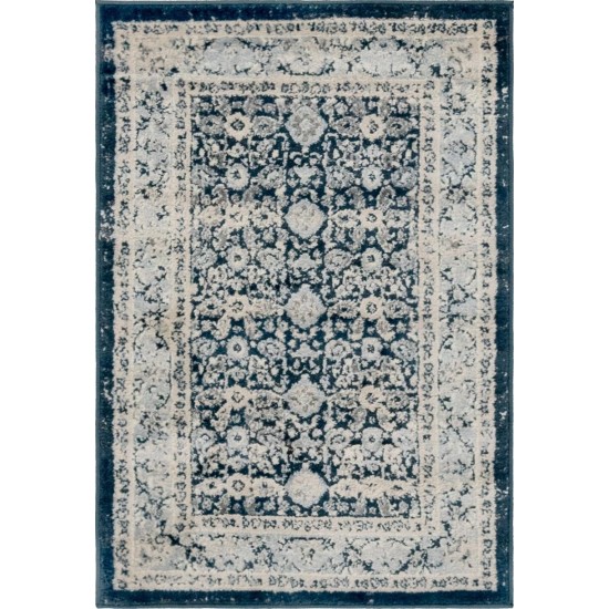 Rug Unique Loom Leila Navy Blue Rectangular 2' 2 x 3' 0