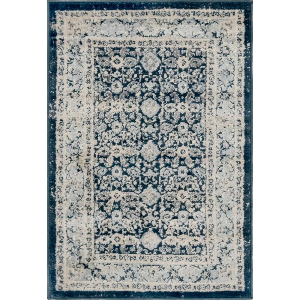 Rug Unique Loom Leila Navy Blue Rectangular 2' 2 x 3' 0 Rug Unique Loom Leila Navy Blue Rectangular 2' 2 x 3' 0