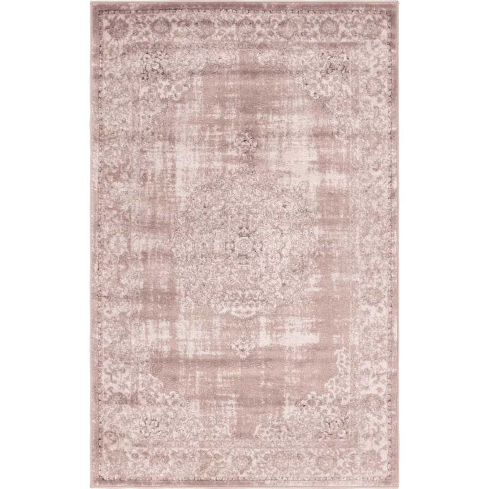 Rug Unique Loom Leila Tan/Ivory Rectangular 3' 3 x 5' 3