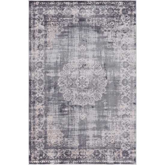 Rug Unique Loom Leila Gray Rectangular 5' 0 x 8' 0