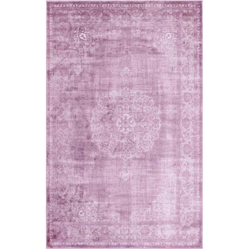 Rug Unique Loom Leila Violet Rectangular 5' 0 x 8' 0 Rug Unique Loom Leila Violet Rectangular 5' 0 x 8' 0