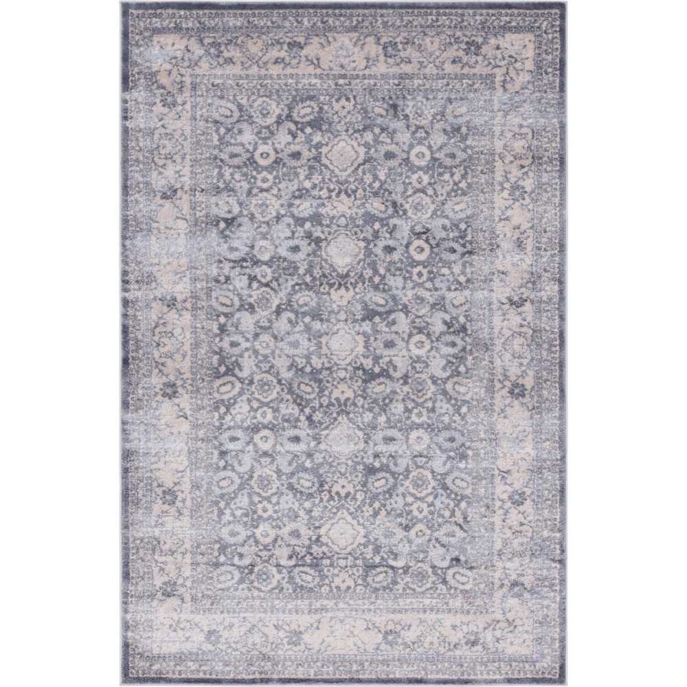 Rug Unique Loom Leila Gray Rectangular 5' 0 x 8' 0 Rug Unique Loom Leila Gray Rectangular 5' 0 x 8' 0