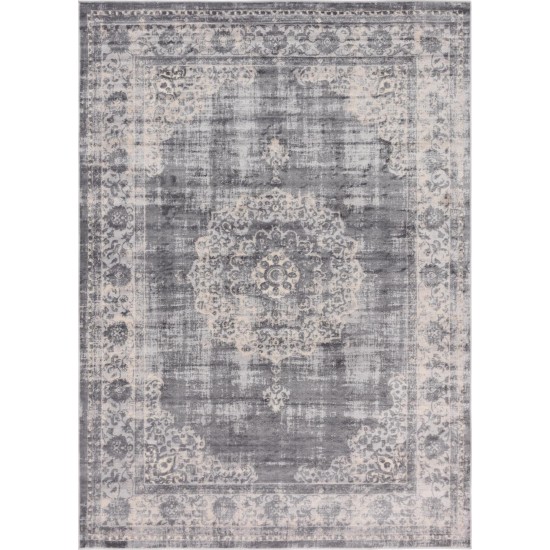 Rug Unique Loom Leila Gray Rectangular 7' 0 x 10' 0