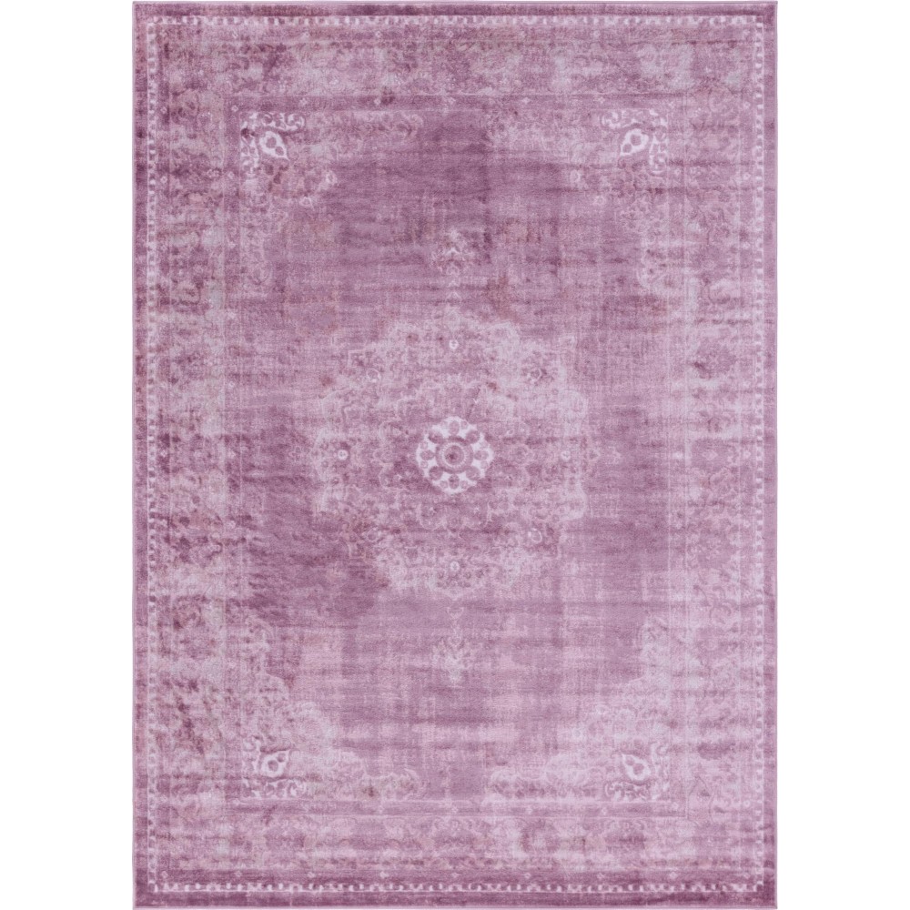 Rug Unique Loom Leila Violet Rectangular 7' 0 x 10' 0