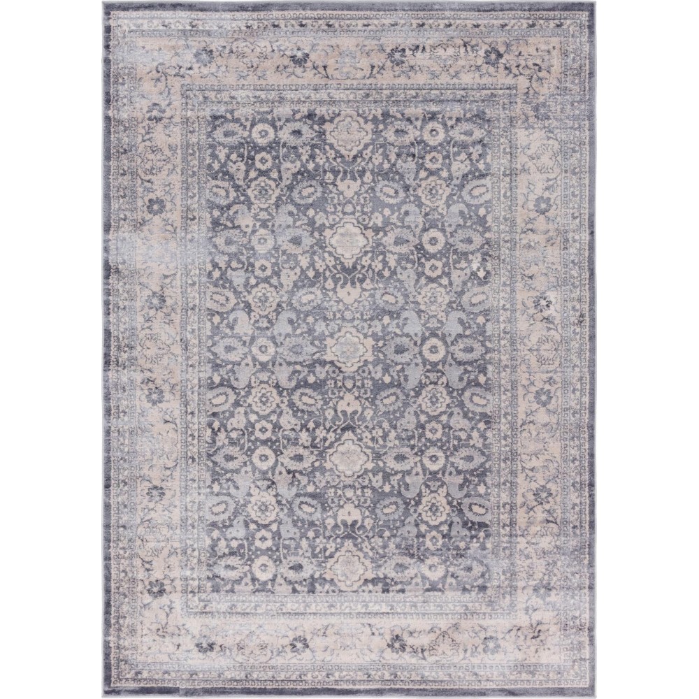 Rug Unique Loom Leila Gray Rectangular 7' 0 x 10' 0 Rug Unique Loom Leila Gray Rectangular 7' 0 x 10' 0