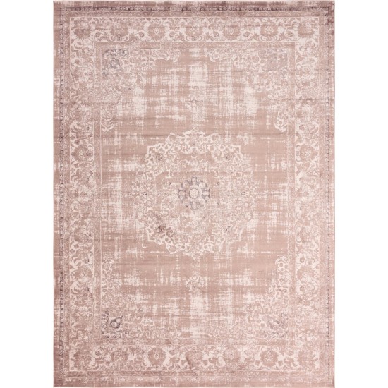 Rug Unique Loom Leila Tan/Ivory Rectangular 8' 0 x 11' 0