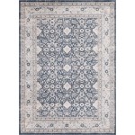 Rug Unique Loom Leila Navy Blue Rectangular 8' 0 x 11' 0