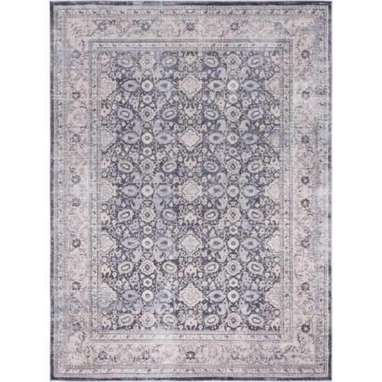 Rug Unique Loom Leila Gray Rectangular 8' 0 x 11' 0