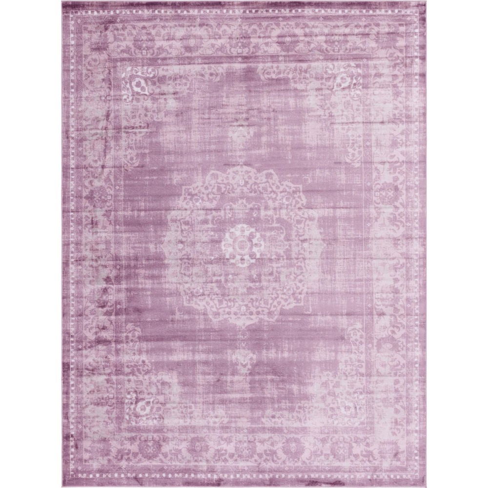 Rug Unique Loom Leila Violet Rectangular 9' 10 x 13' 0