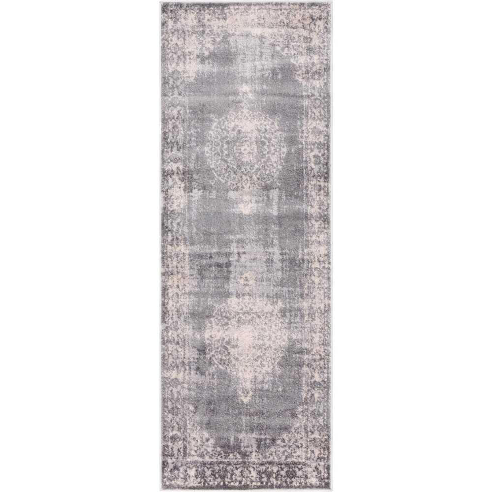 Rug Unique Loom Leila Gray Runner 2' 2 x 6' 0