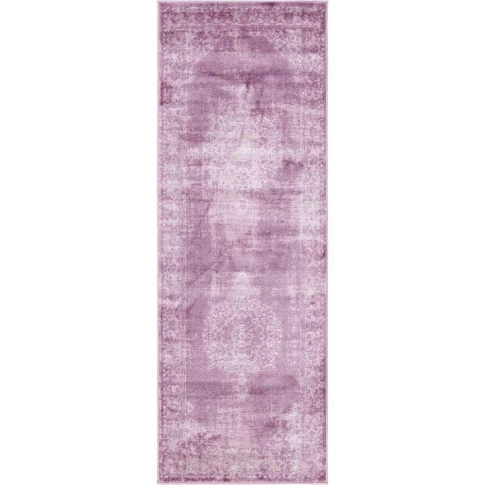 Rug Unique Loom Leila Violet Runner 2' 2 x 6' 0 Rug Unique Loom Leila Violet Runner 2' 2 x 6' 0