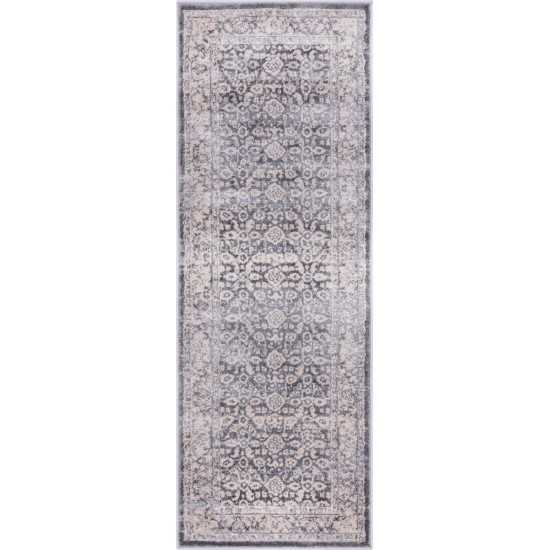 Rug Unique Loom Leila Gray Runner 2' 2 x 6' 0